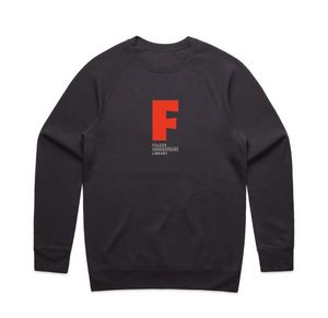 Grey Sweatshirt with Red Folger Logo